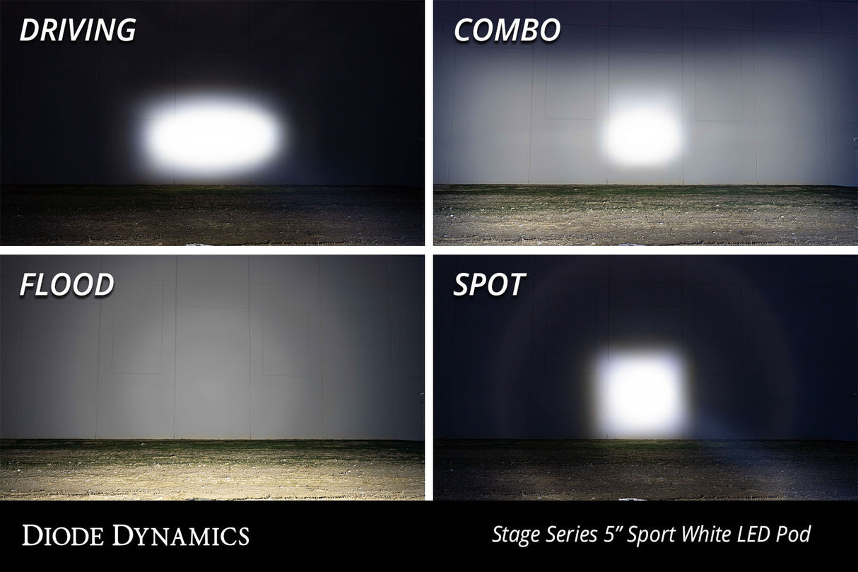Diode Dynamics - SS5 LED Pod Sport Yellow Driving (pair) - DD6781P