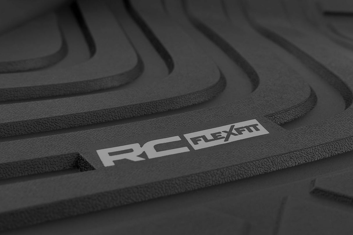 Rough Country - Flex-Fit Floor Mats - FR & RR - CrewMax - Toyota Tundra 2WD/4WD (2022-2025) - FF-71780