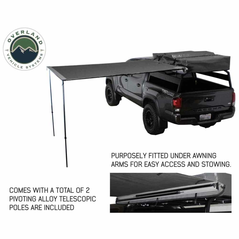 Overland Vehicle Systems - Nomadic Awning 2.5 - 8.0 ft. with Black Cover - 18059909