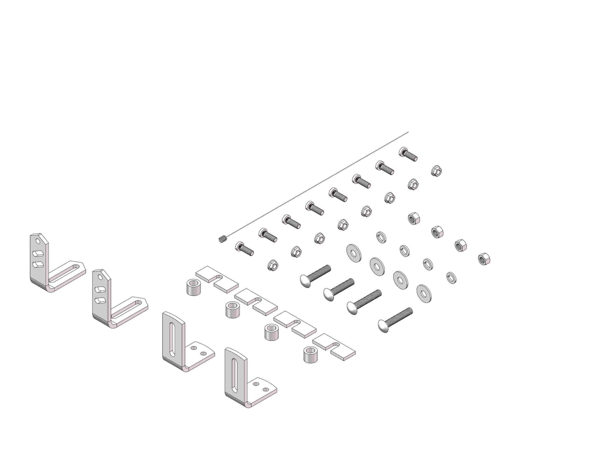 Husky Towing 31415 Bracket Bolt-On Drilling Required With 4 Brackets