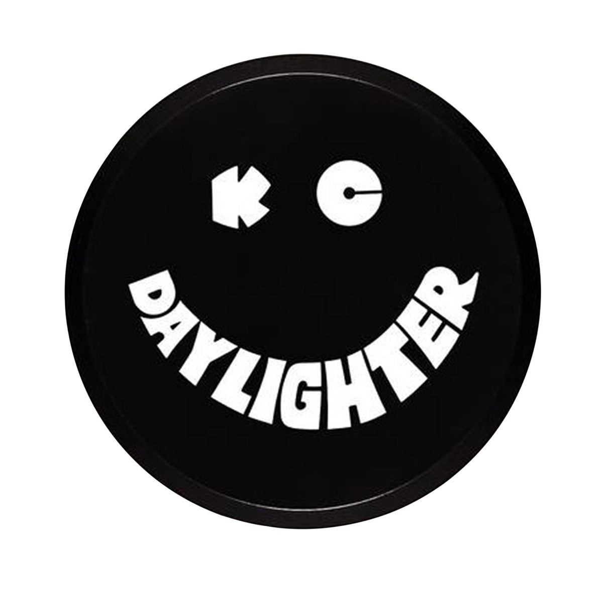 KC Hilites - 6" Plastic Cover - KC #5200 (Black with White KC Daylighter Logo) - 5200