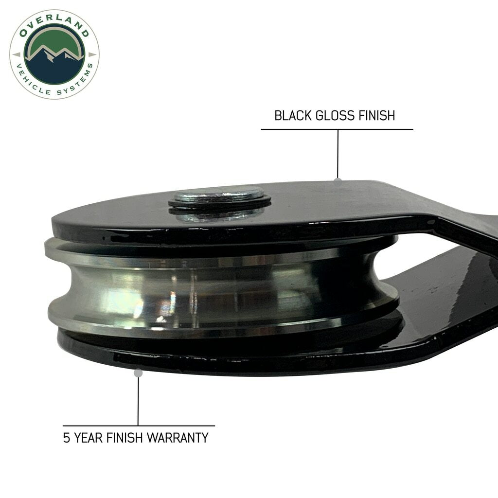 Overland Vehicle Systems - Snatch Block - Heavy Duty Universal Snatch Block Pulley - 19139905