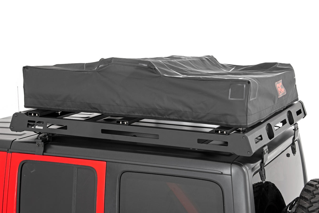 Rough Country - Roof Top Tent - Rack Mount - 12 Volt Accessory w Ladder Extension & LED Light Kit - 99049