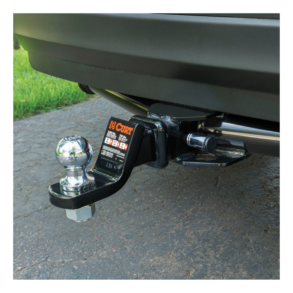 Curt - 5/8" Hitch Lock (2" or 2-1/2" Receiver, Barbell, Chrome) - 23528