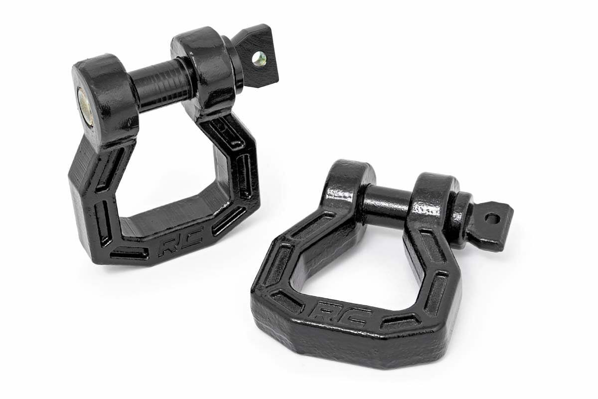 Rough Country D-Ring - Forged - Pair - Black - RS118