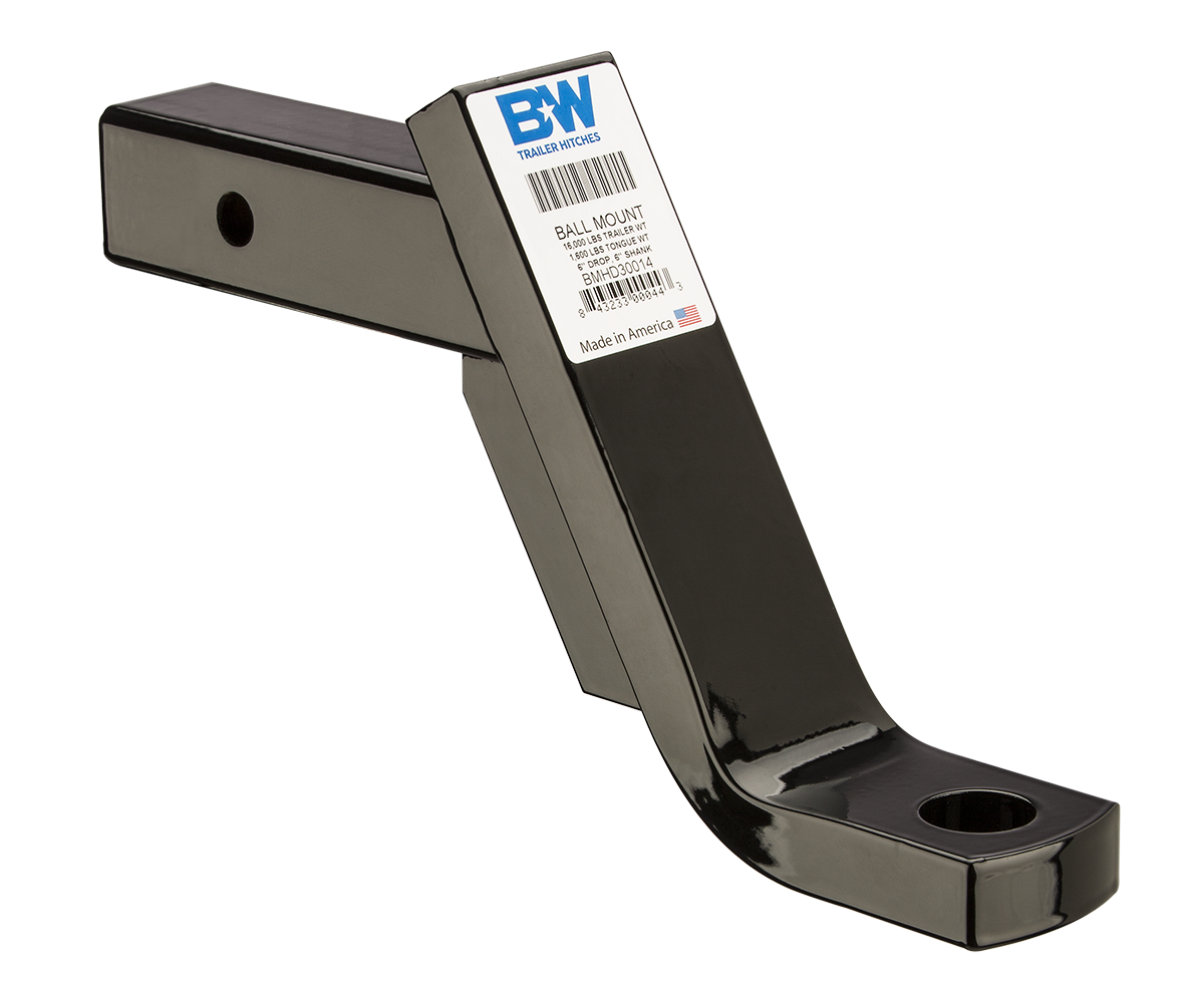 B&W Trailer Hitches - BMHD30014 Ball Mount 16K 6" Drop