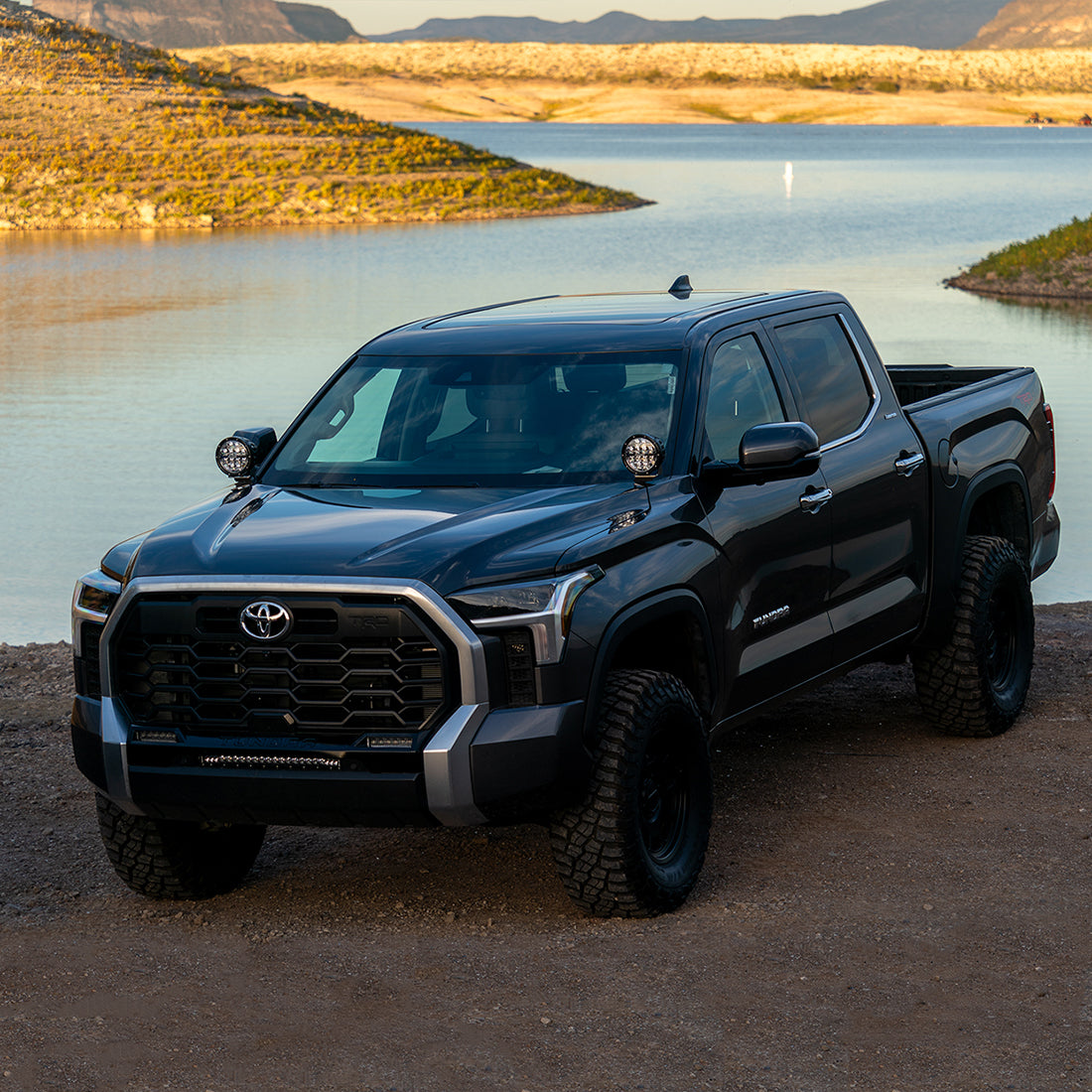 RIGID - Toyota Tundra (22+), Sequoia (23+) 360-Series 6 Inch Drive A-Pillar Light Kit - 46806