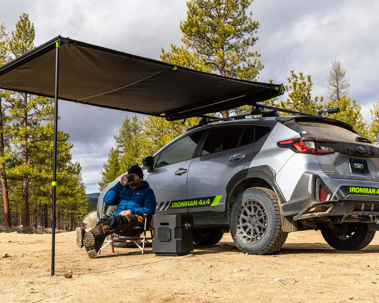 IronMan 4x4 - Deltawing Instant Awning XT 2.5M by 2.5M - Black - IAWNINGXT2.5M