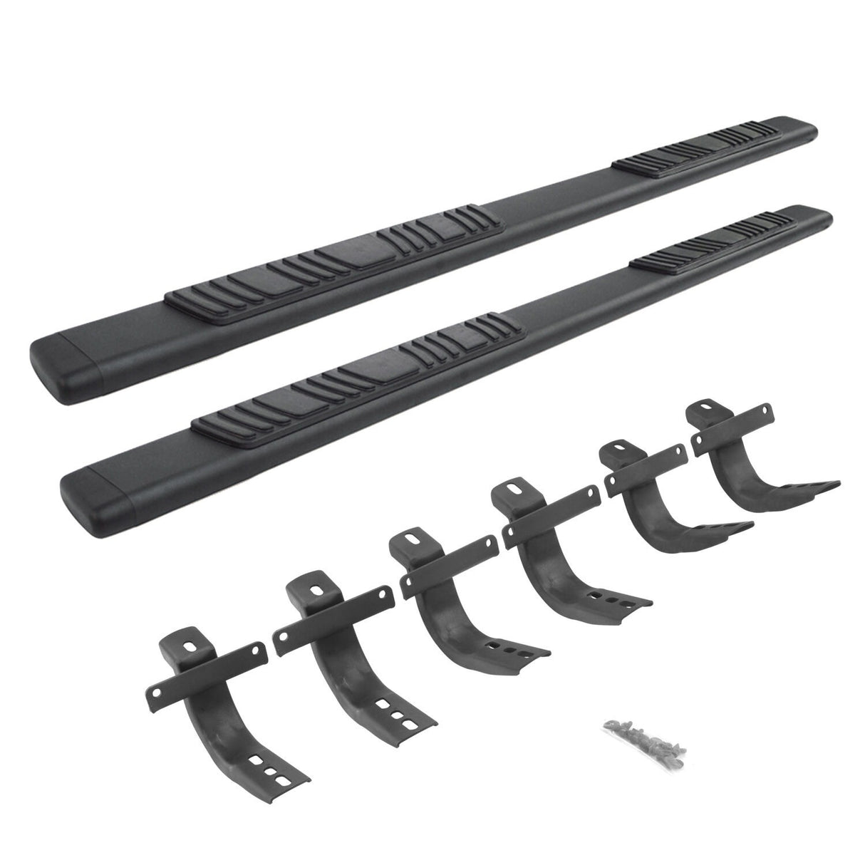 Go Rhino 685412971T - 5" OE Xtreme Low Profile SideSteps With Mounting Bracket Kit - Textured Black