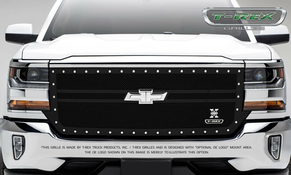 T-Rex Grilles - 1 Pc Small Mesh Mild Steel X-Metal Grille Replacement - 6711301