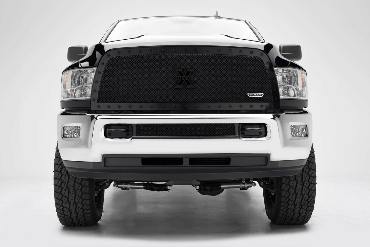 T-Rex Grilles - 1 Pc Small Mesh Mild Steel Stealth X-Metal Grille Replacement - 6714521-BR