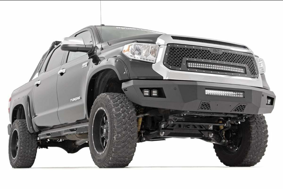 Rough Country - Mesh Grille - 30" Dual Row LED - Black - Toyota Tundra (14-17) - 70226