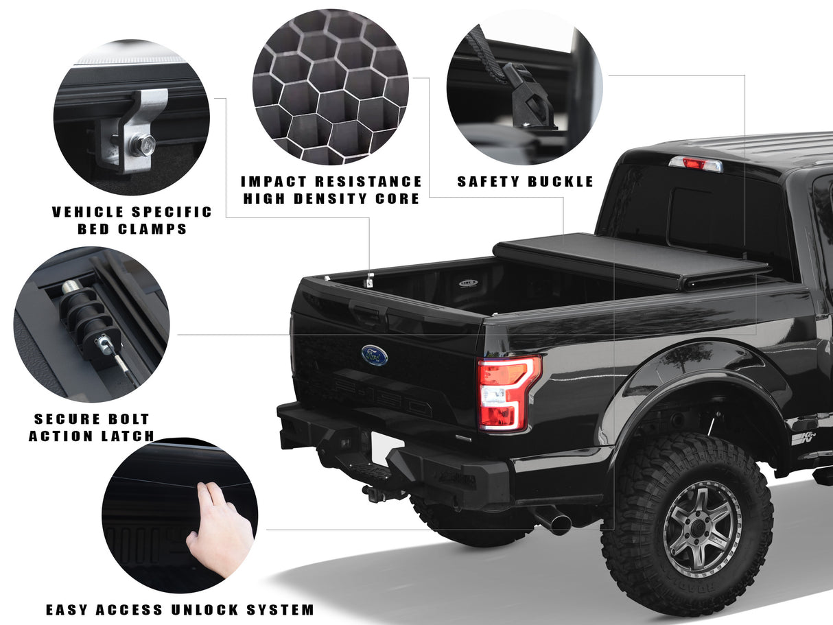 Armordillo 2019-2022 Ford Ranger CoveRex TFX Series Folding Truck Bed Tonneau Cover (6 Ft Bed)