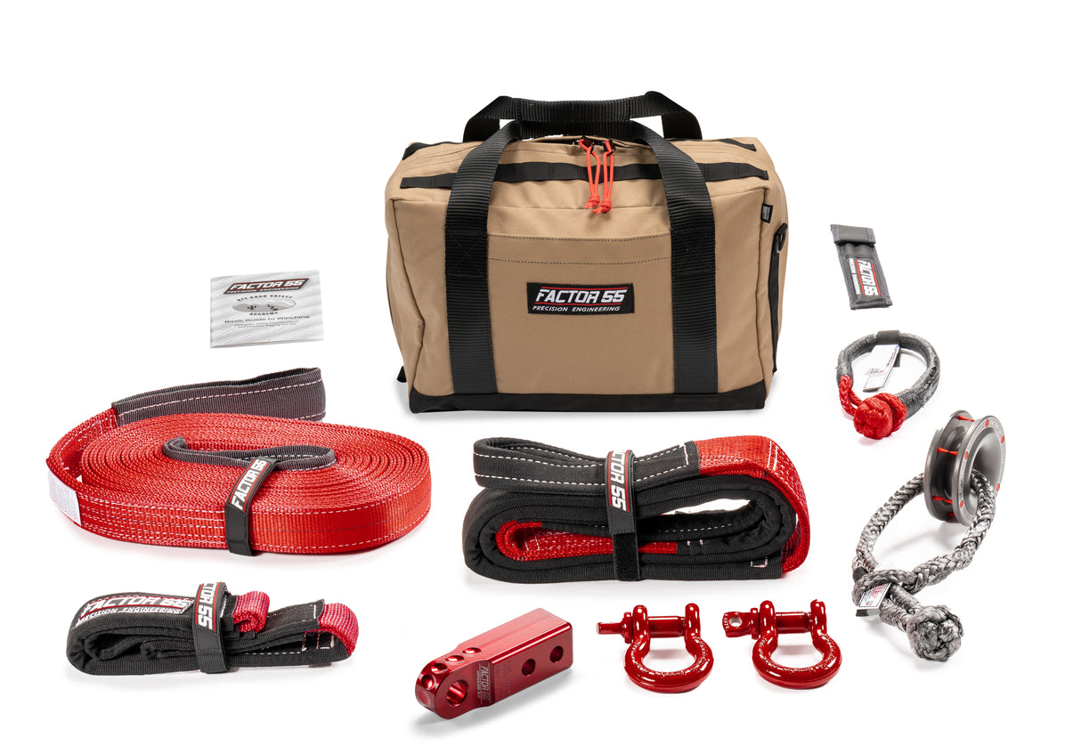 Factor 55 00475-01-MEDIUM SAWTOOTH WINCH ACCESSORY KIT (RED HITCHLINK AND MED BAG)