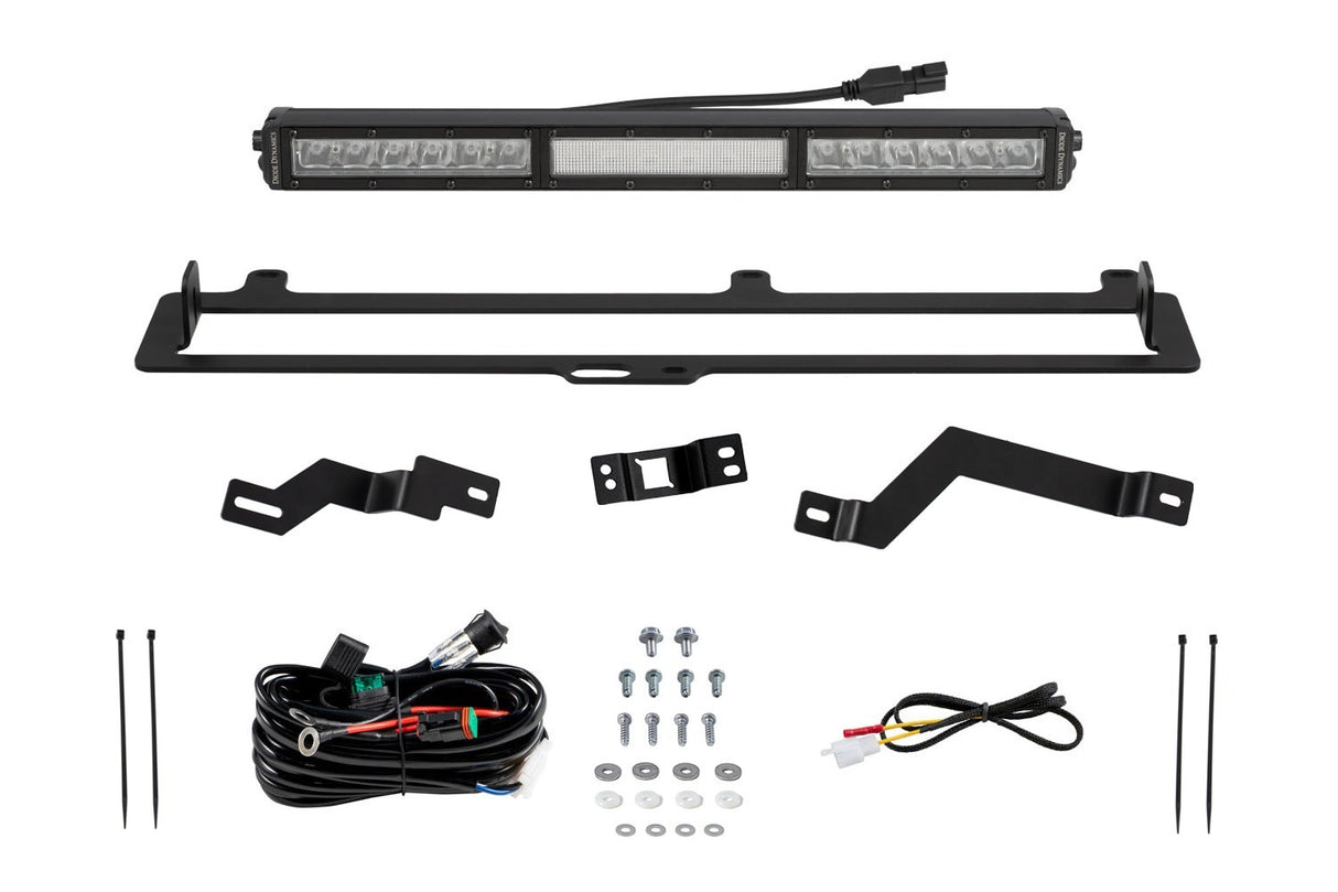 Diode Dynamics - TRD Pro Grille Light Bar Kit for 2022+ Toyota Tundra, White Combo - DD7415