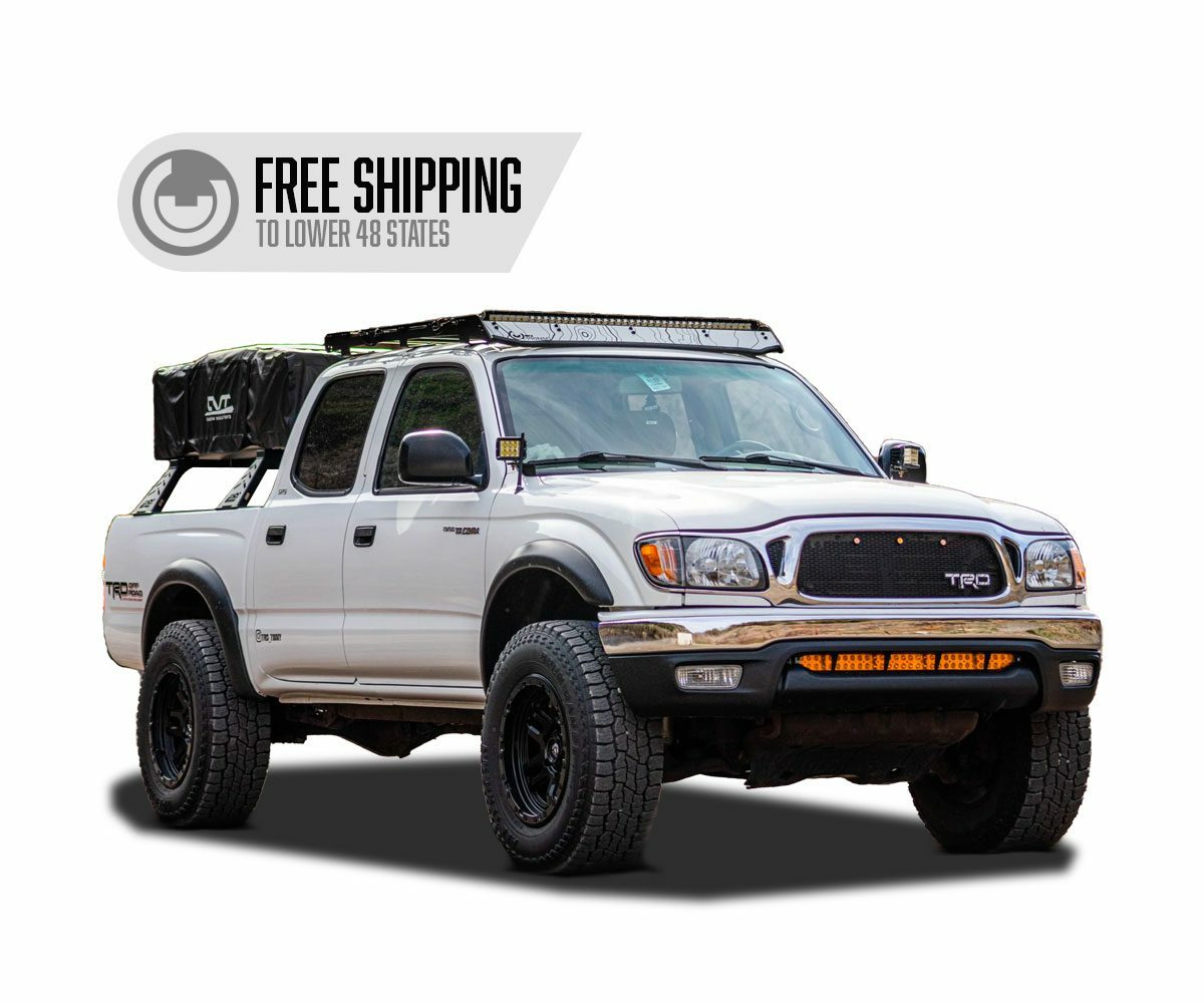 Prinsu - 1st Gen Toyota Tacoma Prinsu Double Cab Cab Rack / Cutout for 40" Light Bars - 400-000-010-004