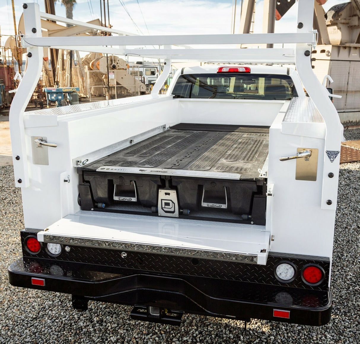 Decked - Truck Bed Drawer System Service Body (48" - 51" wide) - 75" long x 48" wide - No stash bin receptacles - 6' 2" Bed Length - - XSB