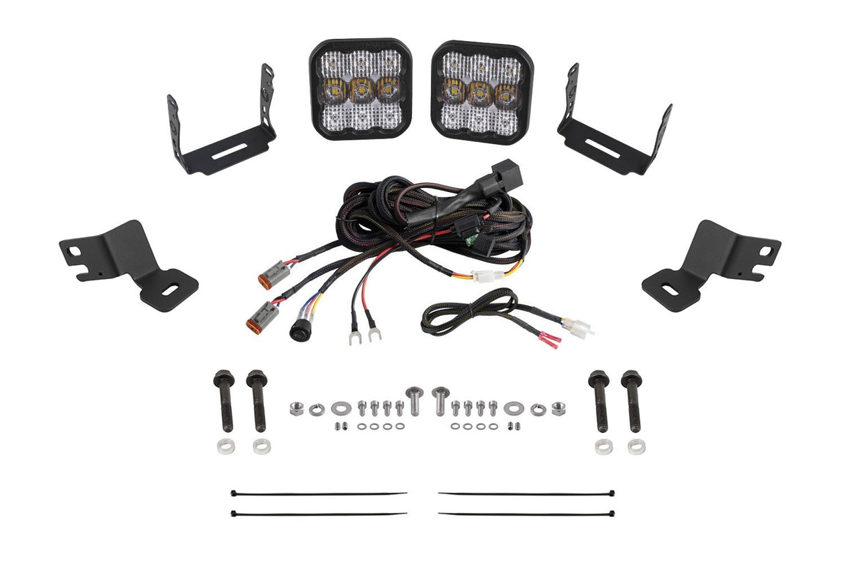 Diode Dynamics - Stage Series Ditch Light Kit for 2019-2024 Polaris RZR XPSS5 Sport White Combo - DD8084
