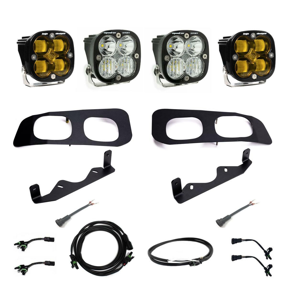 Baja Designs 448226UP Squadron SAE/Squadron Sport Dual Fog Pocket Light Kit