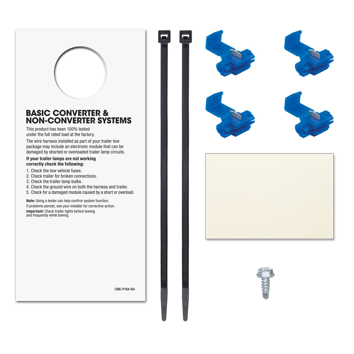 Curt - Non-Powered 3-to-2-Wire Taillight Converter - 56130