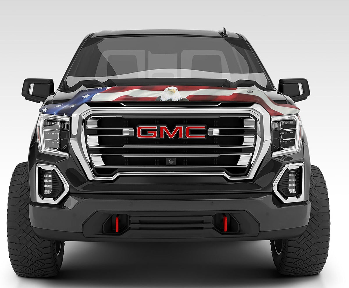 Husky Liners 2818947 Husky Liners Eagle American Flag Bug Shield Hood Protector