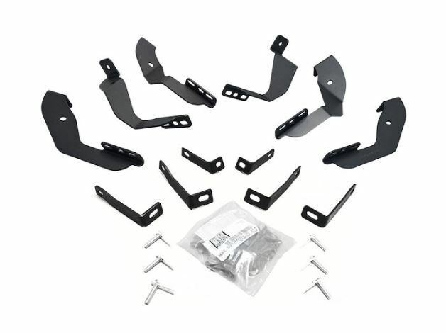 Go Rhino 6840435 - OE Xtreme Side Steps - Mounting Brackets Only -Textured Black