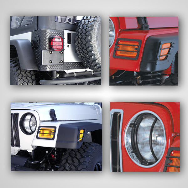 Rugged Ridge - Euro Guard Light Kit; 97-06 Jeep Wrangler TJ - 12495.02