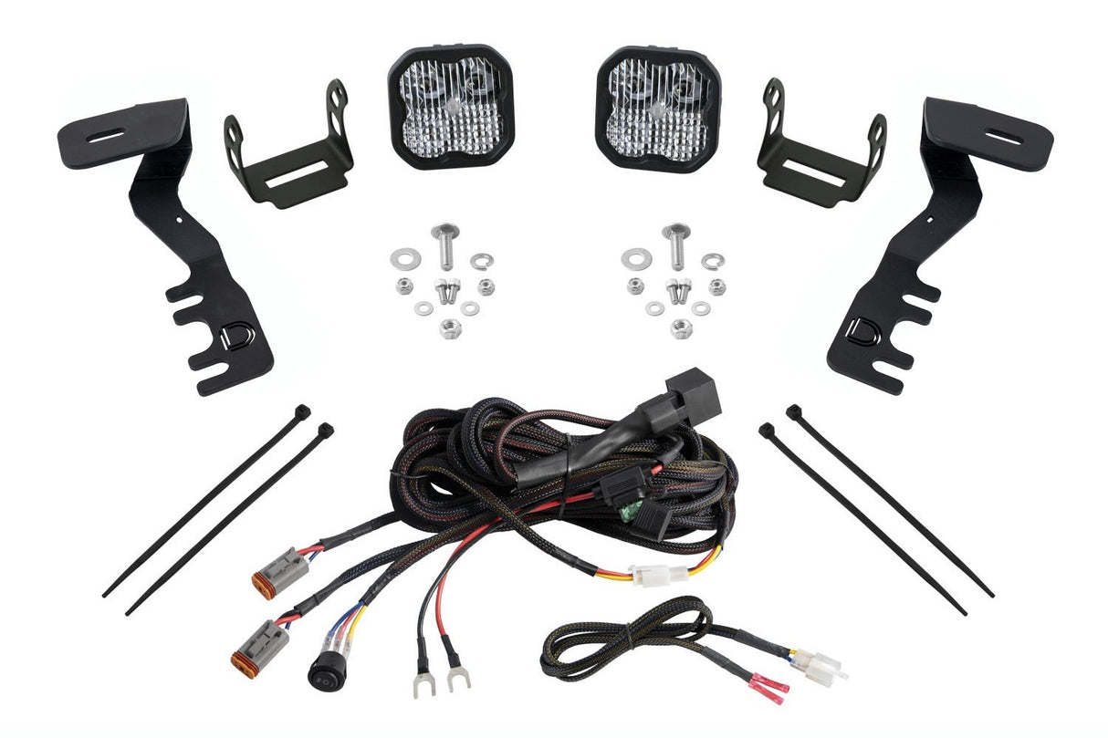 Diode Dynamics - SS3 LED Ditch Light Kit for 2024+ Toyota Tacoma, Pro White Combo - DD7940