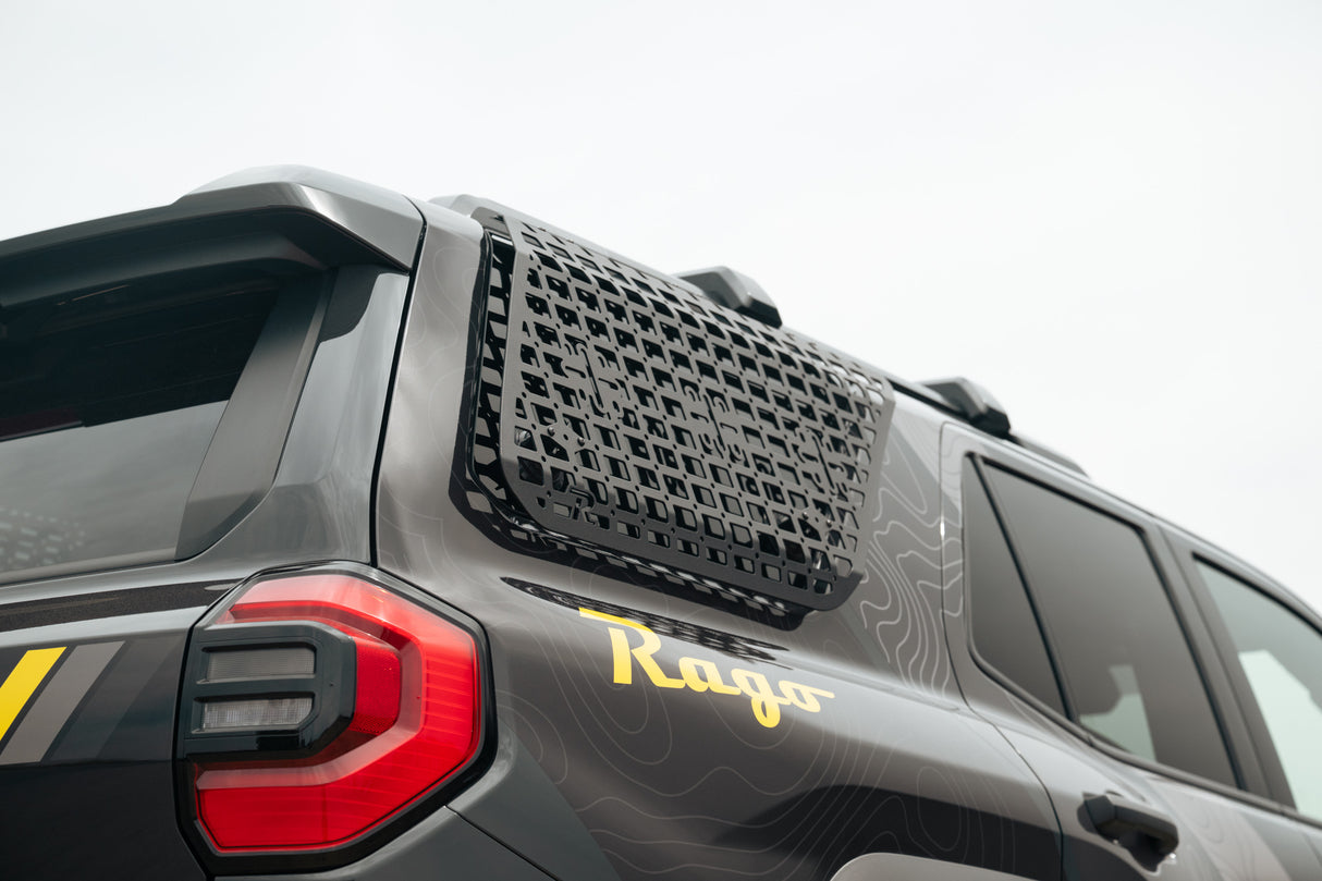 Rago Fabrication - 2025+ Toyota 4Runner Exterior Molle Storage Panels for Factory Roof Rails - Passenger Side - AC7109401NA