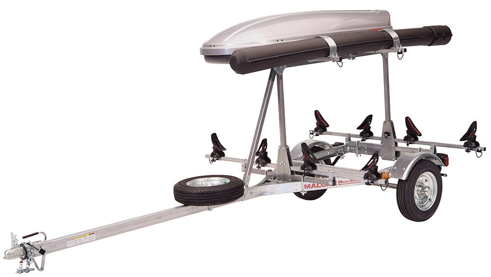 Malone - MicroSport LowBed 2 Kayak Trlr Package (2nd tier, 2 Sets Saddle Up, Cargo Box, Rod Tube, Spare Tire) - MPG464-LBTS