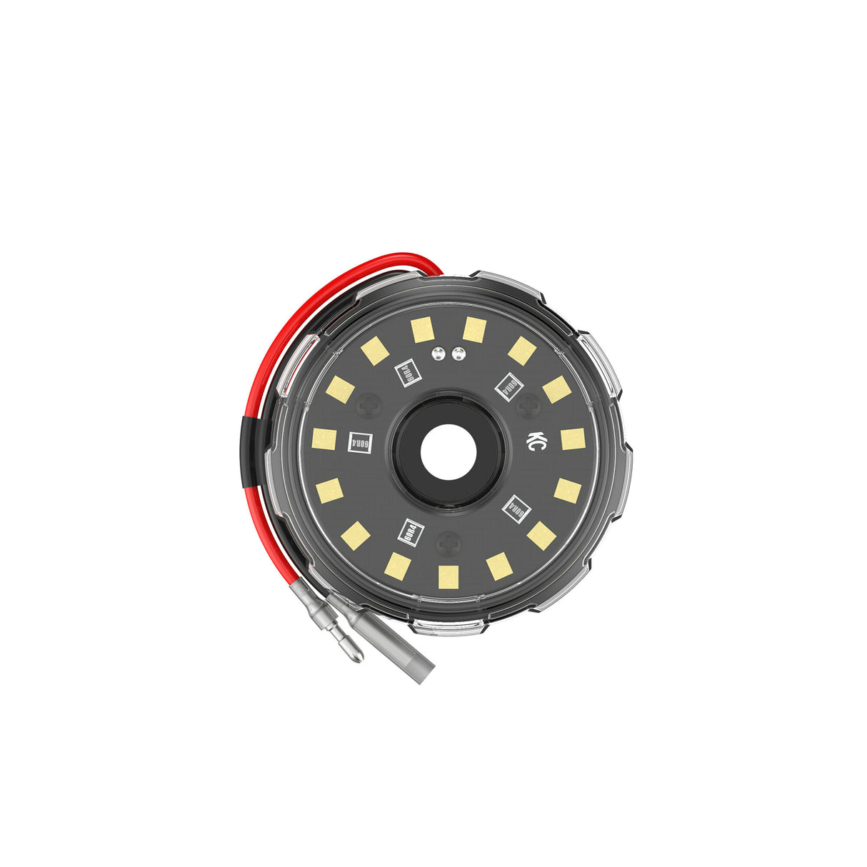 KC Hilites - Cyclone V2 LED - Single Light - Clear Lens - 5W Flood Beam - 1358