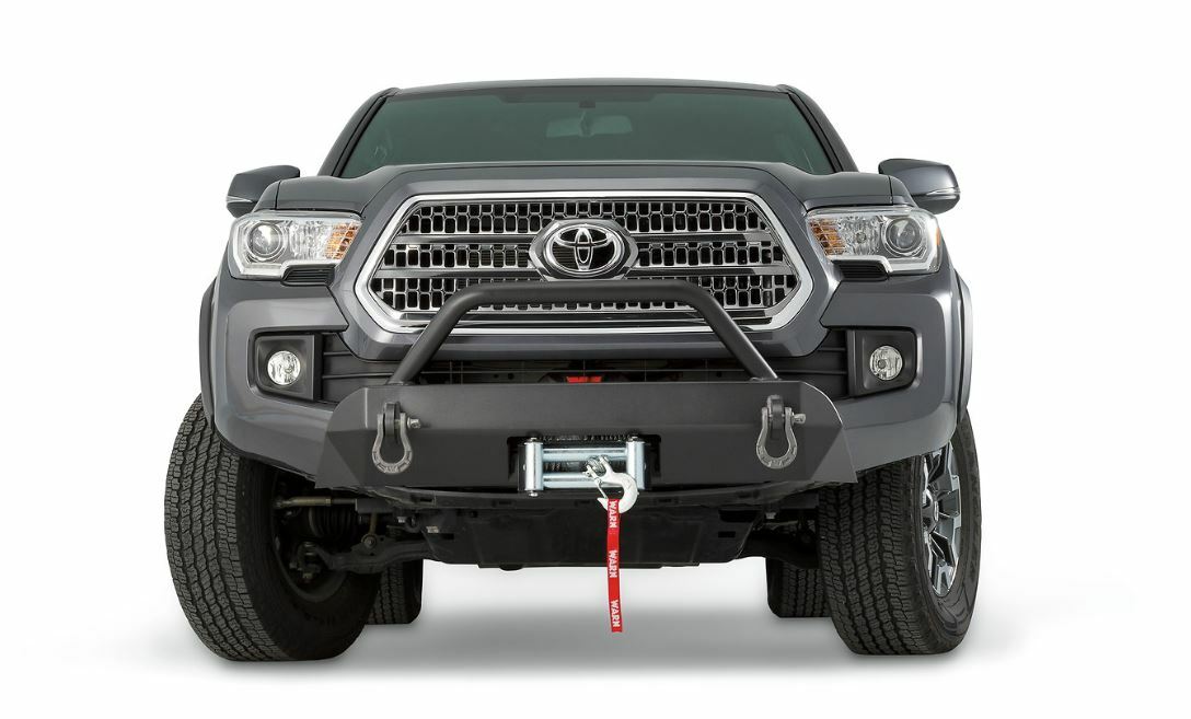 Warn - Semi-Hidden Winch Mount with Grille Guard for 2005-2011 Toyota Tacoma - 102876