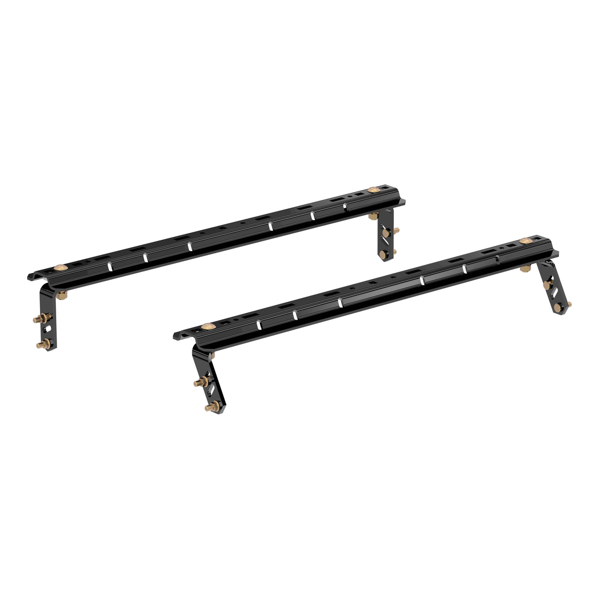 Curt - Universal 5th Wheel Base Rails, 25K (4-Bolt Mount, Gloss Black) - 16150