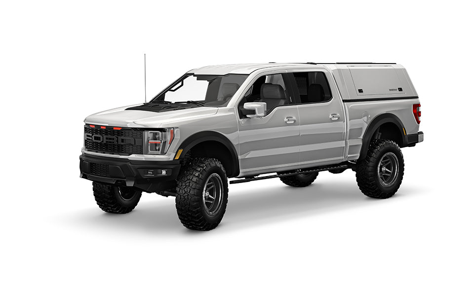 RSI Smartcap - RAM Truck Bed Cap SmartCapEVOc Commercial OEM White For 09-24 RAM 2500/3500 6.4 Foot Standard Bed - EC1007-WH