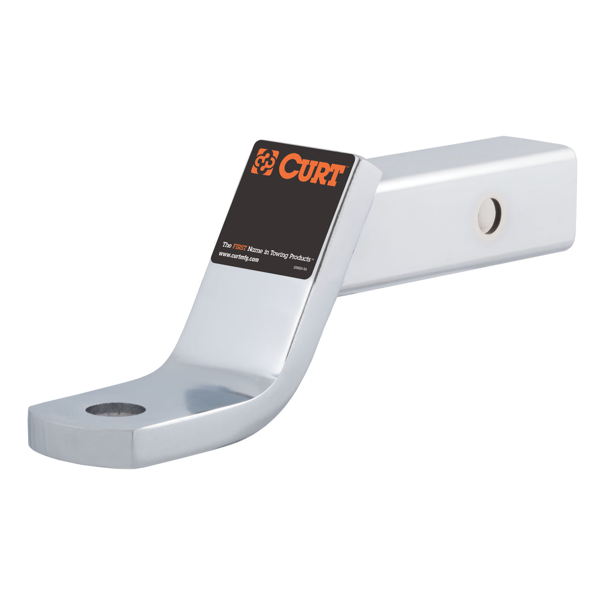 Curt - Class 3 Ball Mount (2" Shank, 7,500 lbs., 4" Drop, 8-1/4" Long, Chrome) - 45296