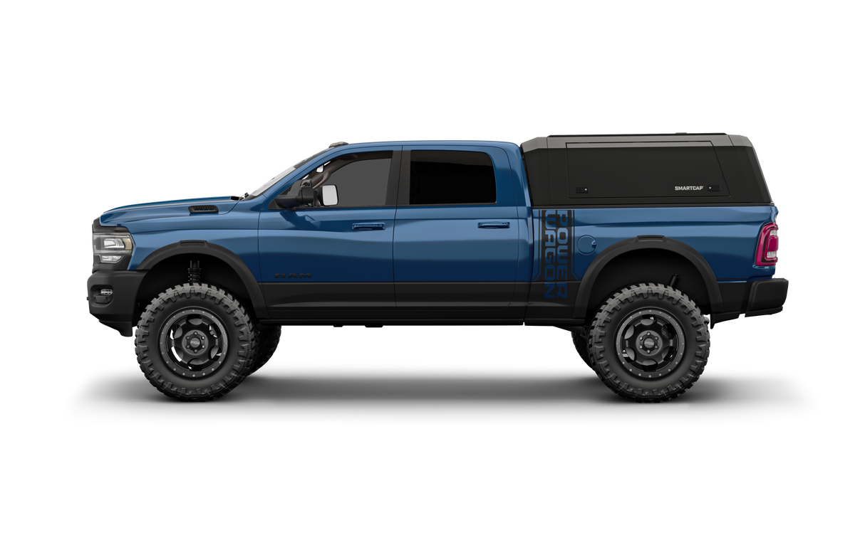 RSI SmartCap - RAM 1500 Truck Bed Cap SmartCap EVOa Adventure Matte Black For 19-24 RAM 1500 6.4 Foot Standard Bed SmartCap - EA1001-MB