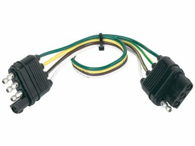 Husky Towing - 30170 4 Way Flat to 4 Way Flat 18 Inch Lead Wire