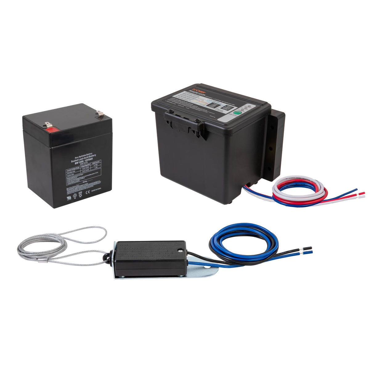 Curt - Push-to-Test Breakaway Kit with Top-Load Battery - 52044