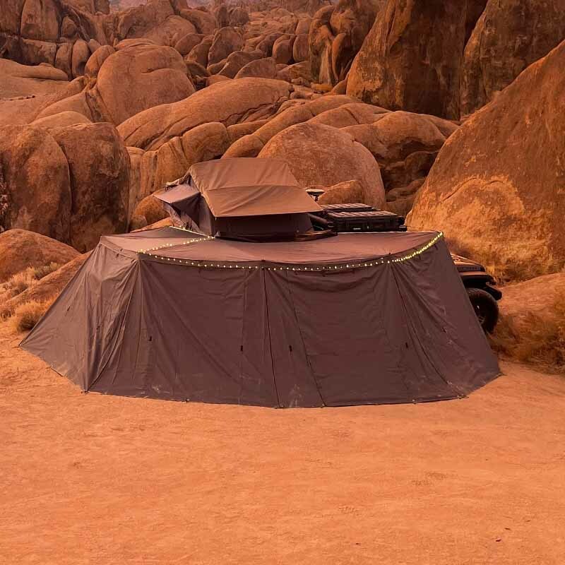 Overland Vehicle Systems - Nomadic 270 Awning Wall Kit for Passenger Side - 19549908