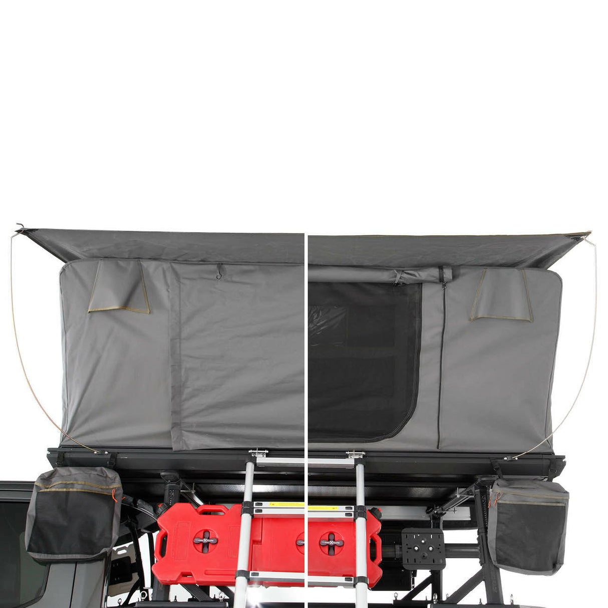 Overland Vehicle Systems - Aluminum Clam Shell Roof Top Tent Sidewinder Side Opening - 18109901