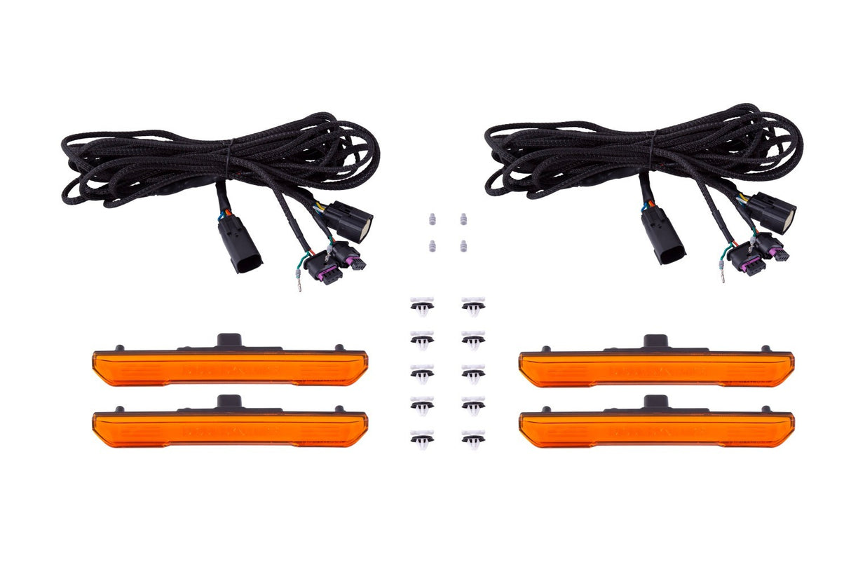 Diode Dynamics - LED Sequential Sidemarkers for 2020-2021 GMC Sierra, Amber (set) - DD5151