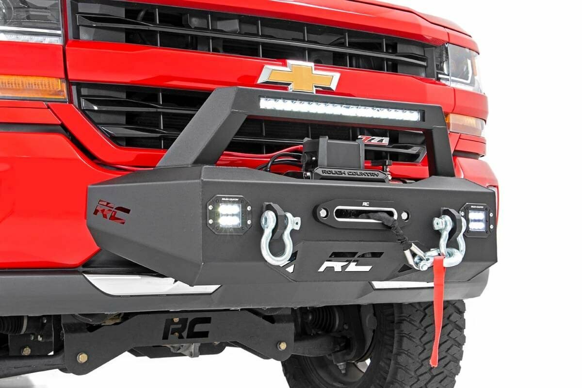 Rough Country - EXO Winch Mount Kit - Chevy Silverado 1500 2WD 4WD (2007-2018) - 10761