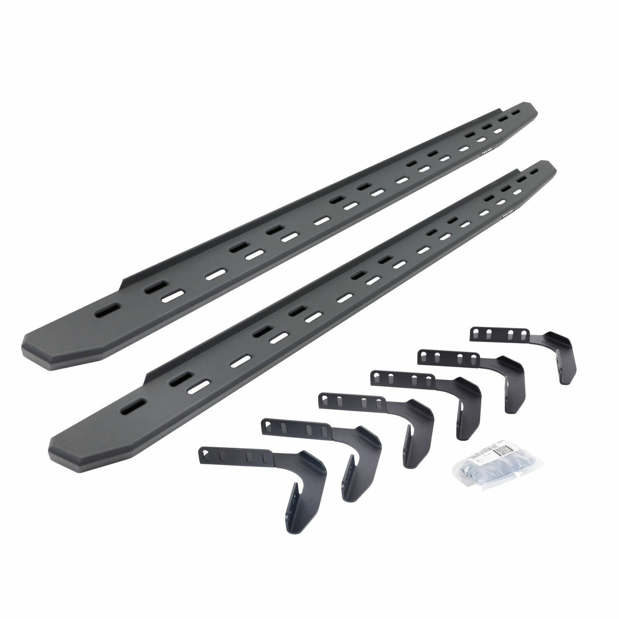 Go Rhino 69617680SPC - RB30 Slim Line Running Boards with Mounting Bracket Kit - Textured Black