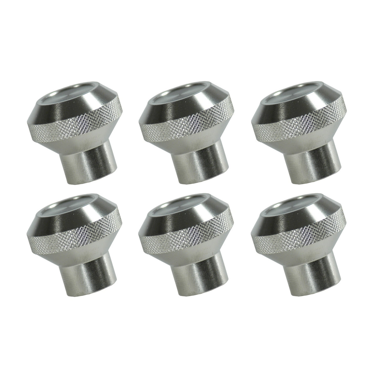 Dash Knob Set, Billet Stainless Steel; 76-86 Jeep CJ Models