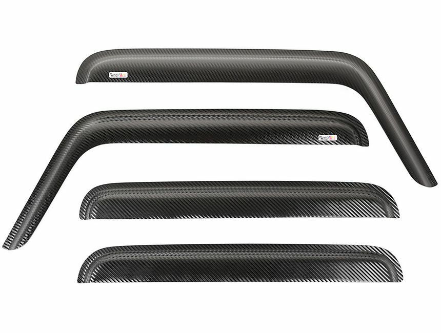 Rugged Ridge - Rugged Ridge 11349.12 Window Visors, Matte Black, 07-18 4-Door Wrangler - 11349.12