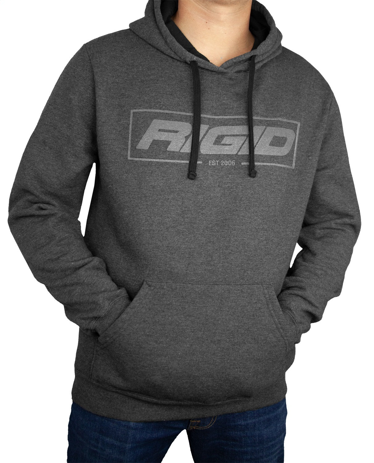 RIGID Industries - 1065 Pull Over Hoodie, Established 2006, Charcoal, 2X-Large