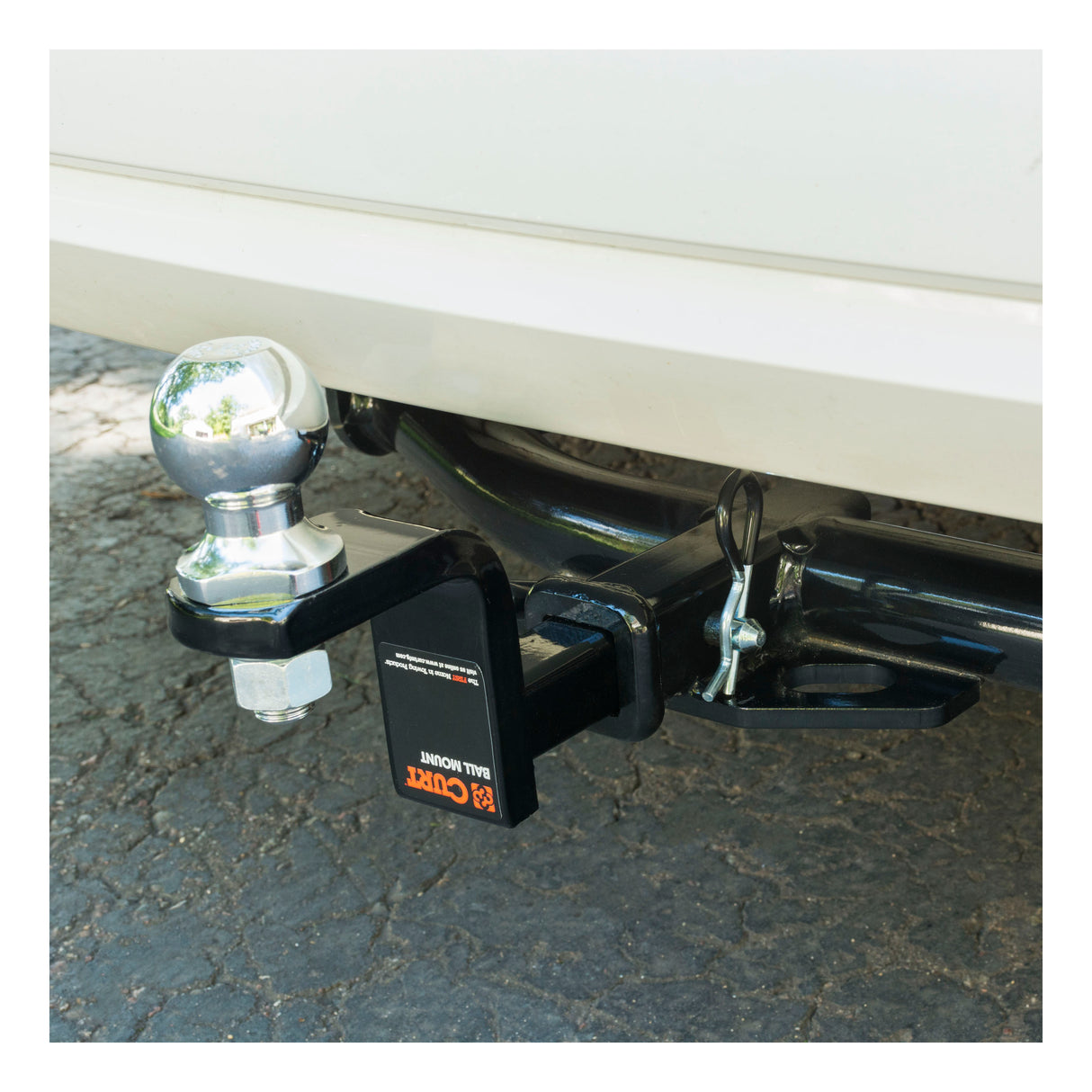 Curt - 1/2" Hitch Pin (1-1/4" Receiver, Zinc with Rubber Grip, Packaged) - 21411