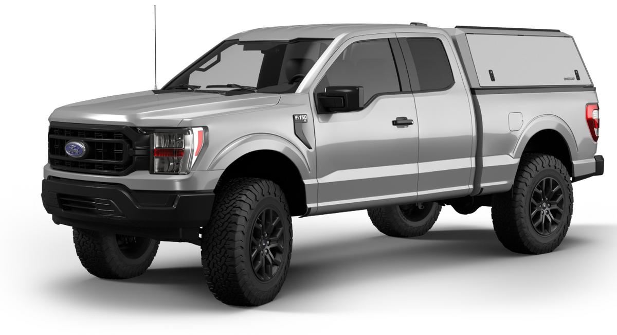 RSI SmartCap - Ram 1500 Truck Bed Cap Edge Commercial OEM White 19-26 Ram 1500 8 Foot Long Bed - EC1032-WN