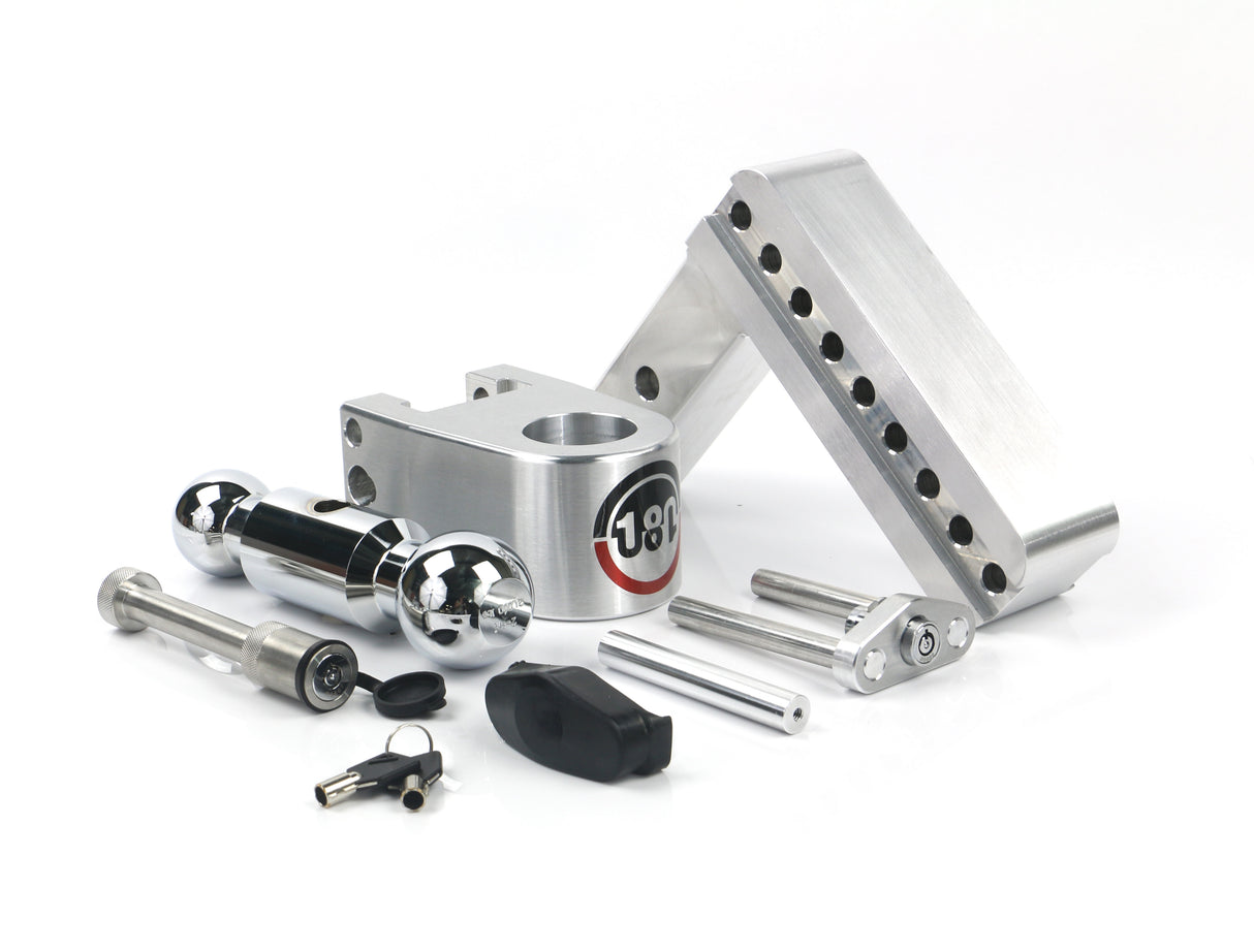 Weigh Safe - CTB6-2-KA Turnover Ball 6" Drop Hitch with 2" Shank; Keyed alike; WS05 Included