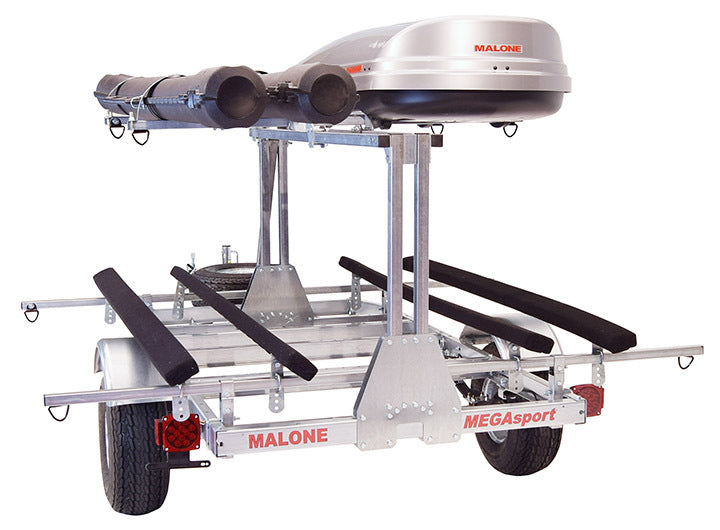 Malone - MegaSport LowBed Trlr w/Tier, Spare, 2 sets Bunks, Cargo Box, 2 Rod Tubes - MPG550-LBB